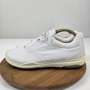 Ecco Biom Hybrid BOA Shoes Mens Size 9-9.5 White Leather Hydromax Golf Comfort